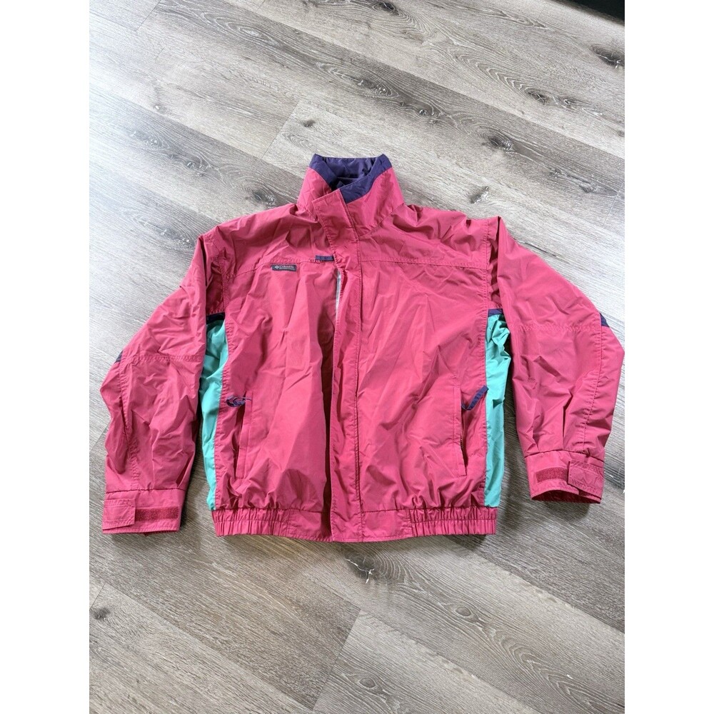 Columbia Jacket Men’s LG Vintage 90s Bugaboo Red Shell and Purple Fleece Liner